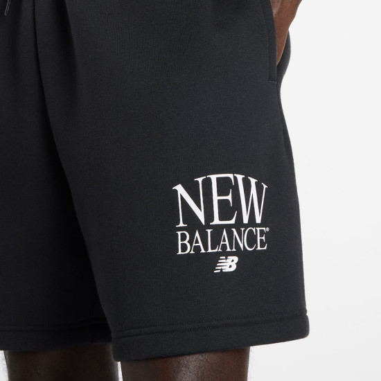 New Balance Ανδρικό σορτς Reimagined Fleece Short 7"